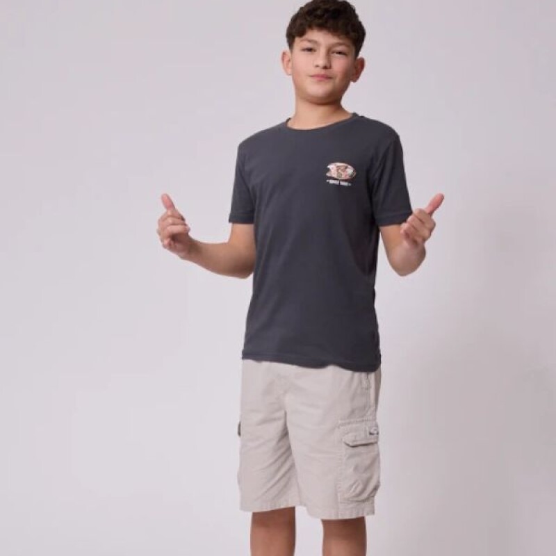 Remera MUNKE Rusty Gris Oscuro