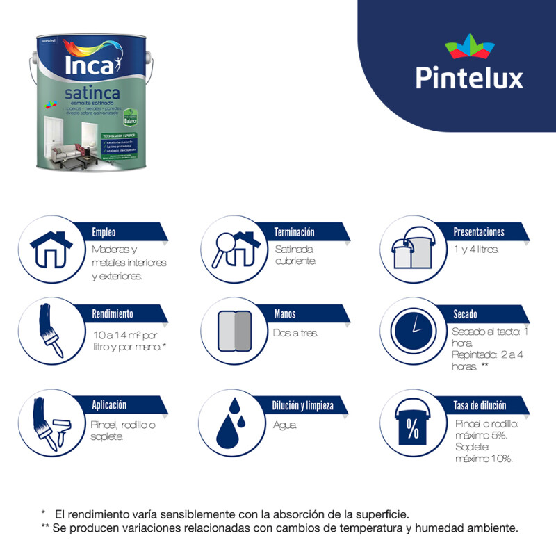 SATINCA BALANCE BLANCO- 4 LT - AL AGUA - SATINCA BALANCE BLANCO- 4 LT - AL AGUA -