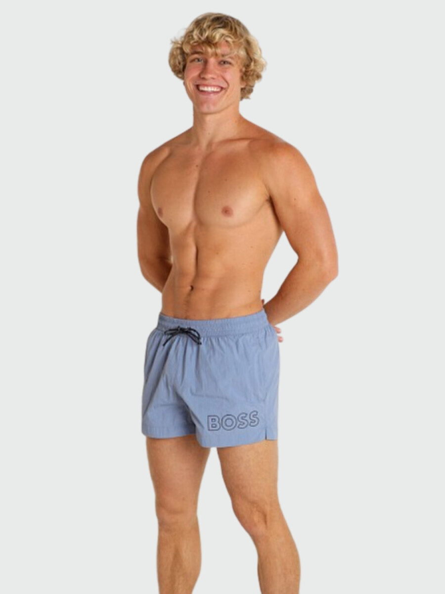 Hugo Boss - Short de playa - Celeste 
