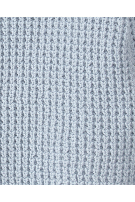 Saco de punto con capucha, celeste, diseño oso Saco de punto con capucha, celeste, diseño oso