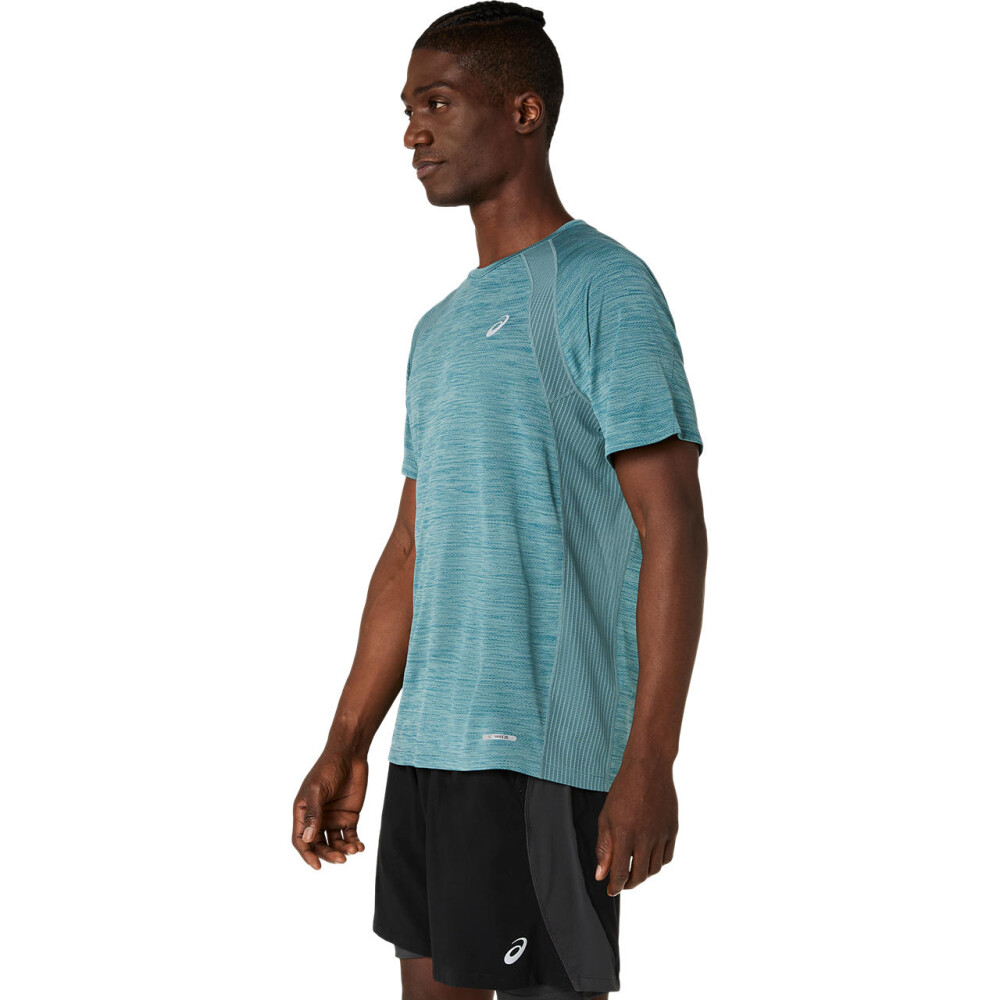 Polos Running Road SS Top Hombre Foggy Teal