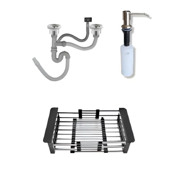 PILETA Y 1/2 DE SOBREPONER 78 X 43 X 22 + ACCESORIOS - INOX PILETA Y 1/2 DE SOBREPONER 78 X 43 X 22 + ACCESORIOS - INOX