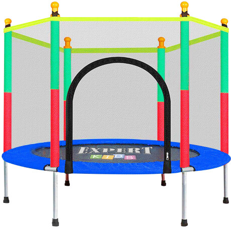 Cama Elástica Trampolín 183 Cobertor + Red Colores Azul