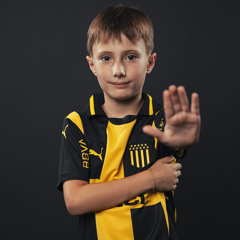 Remera Peñarol Camiseta Oficial Camiseta de Niños Negro