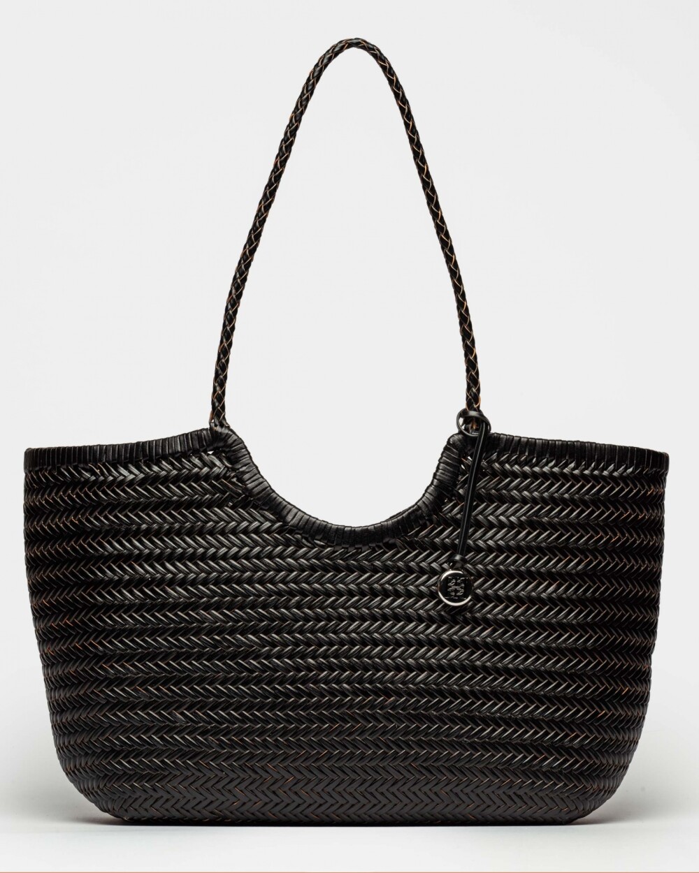 Bolso Ipanema en cuero curtido natural Negro