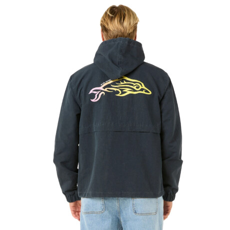 Campera Rip Curl Raw Energy Dolphin Love Negro