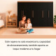 Ropero Placard 8 Puertas 10 divisiones Dormitorio Negro