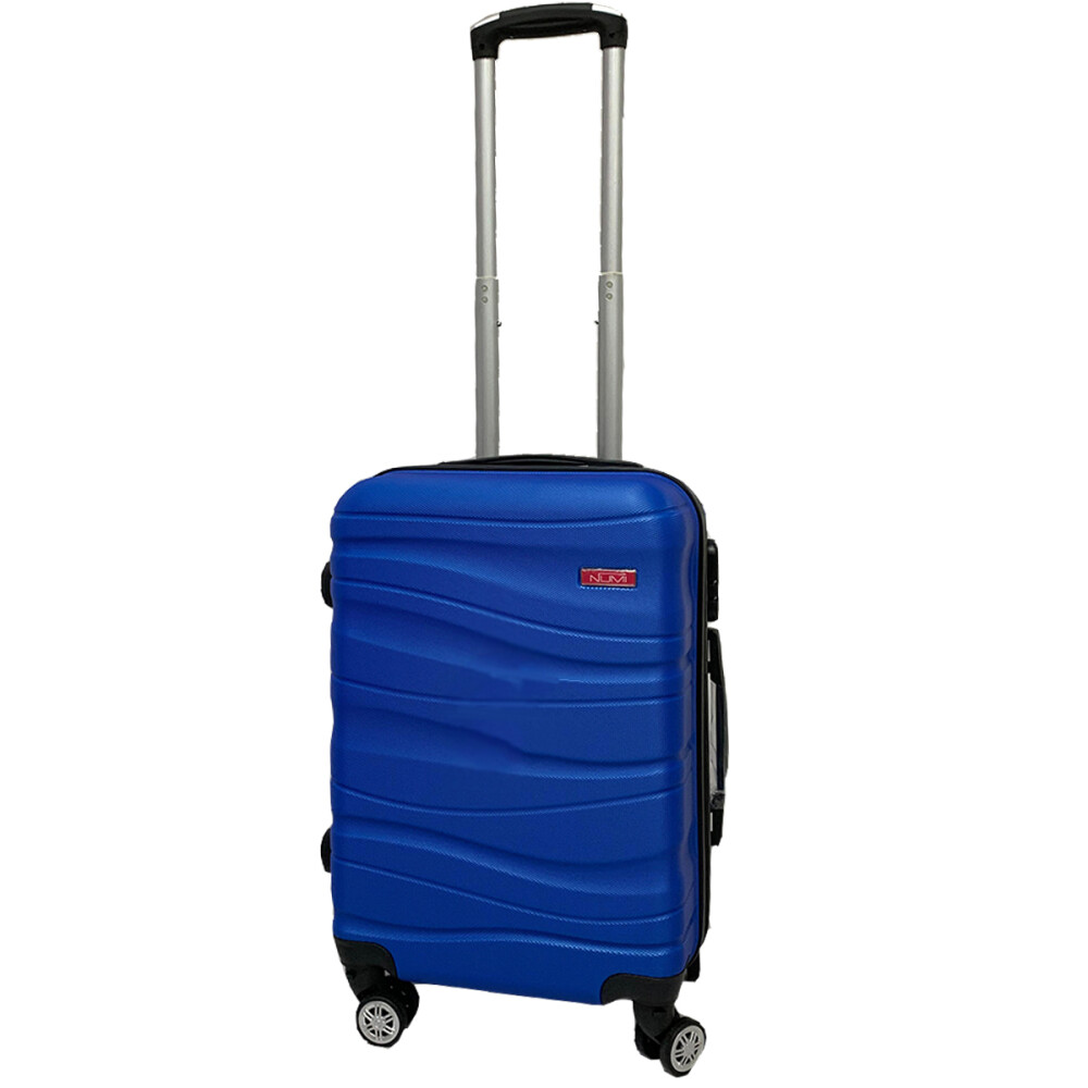 Valija Rigida Carry On Con Mango Telescopico Azul