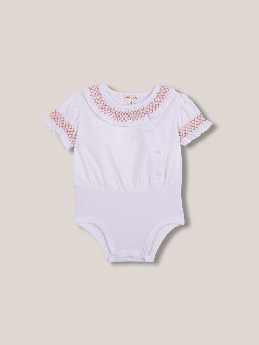 Body Con Bordado Blanco