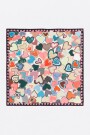 PAÑUELO MINIESTAMPADO CORAZONE Negro