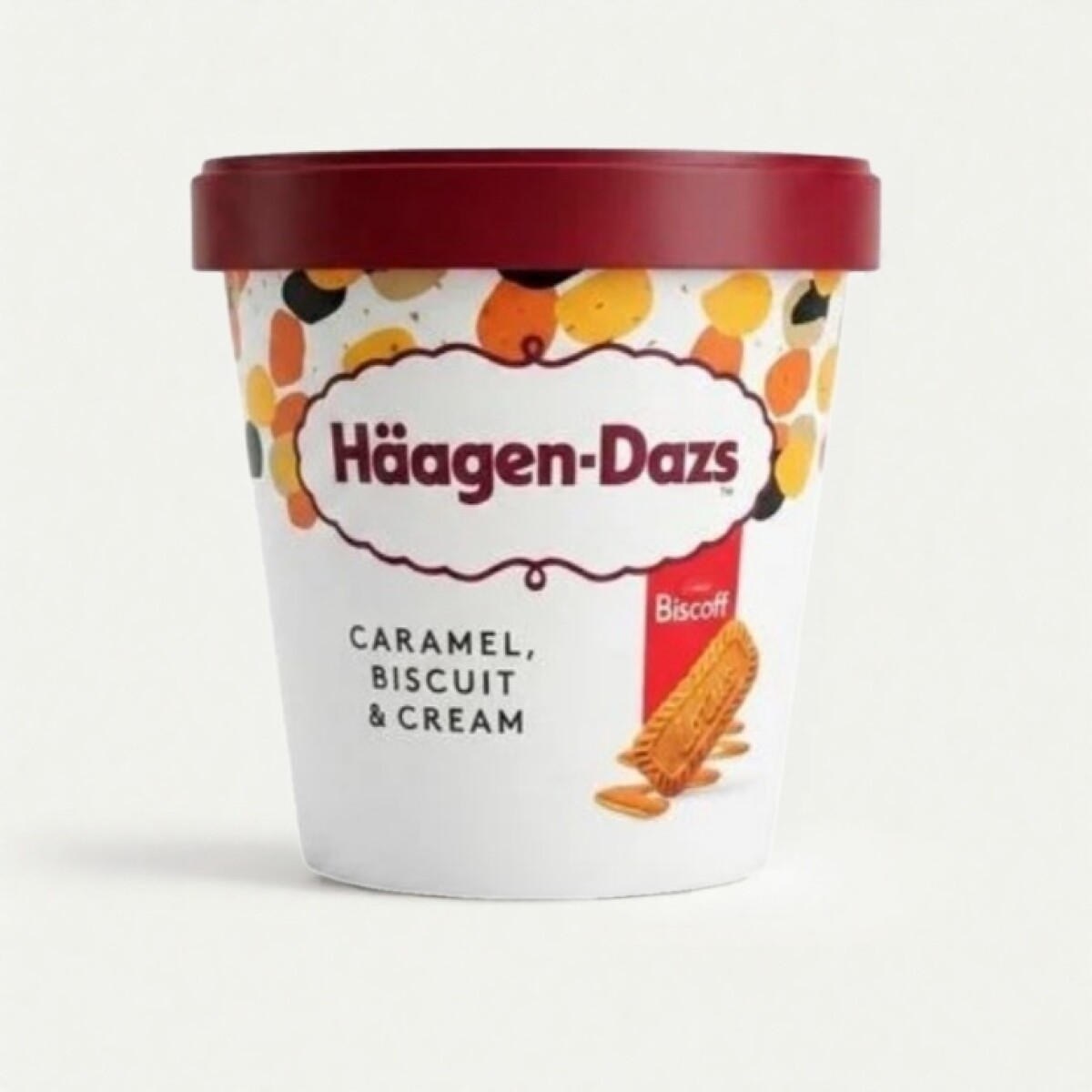 Haagen-dazs Caramel Biscuit Y Cream 473 Ml + 2 Waffle 55 Grs Regalo 