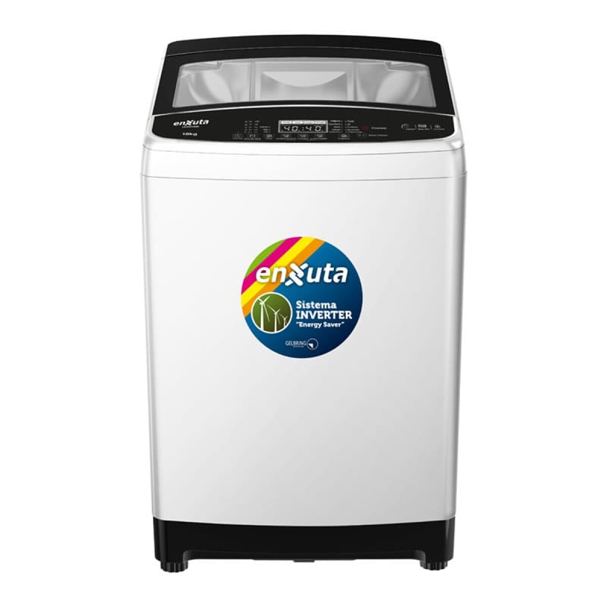 Lavarropa Automático Inverter Carga Superior 18 kg con Bomba y Tapa de Vidrio - China -- Enxuta -- LENX01850 