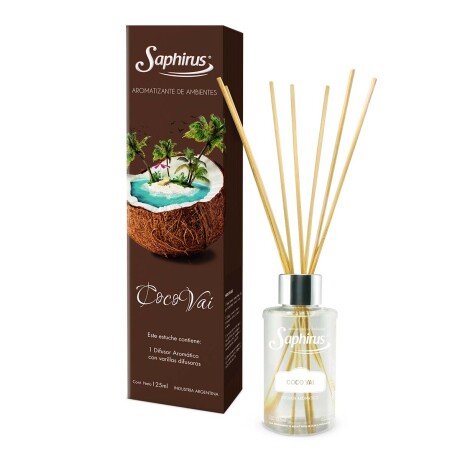 Difusor de Aromático Coco Vai con Varillas Difusoras SAPHIRUS Difusor de Aromático Coco Vai con Varillas Difusoras SAPHIRUS