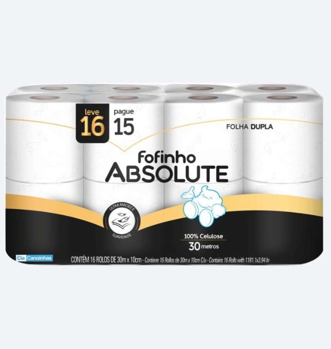 Papel Higienico Fofinho Absolute Doble Hoja 16x30mts 