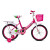 Bicicleta infantil Shengdi Rodado 18 Canasto Parrilla Hadas Color Rosa Oscuro