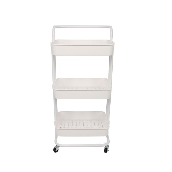 Carrito Organizador Cocina 3 Estantes Carro Con Ruedas Almacenamiento Imback Color Blanco Carrito Organizador Cocina 3 Estantes Carro Con Ruedas Almacenamiento Imback Color Blanco