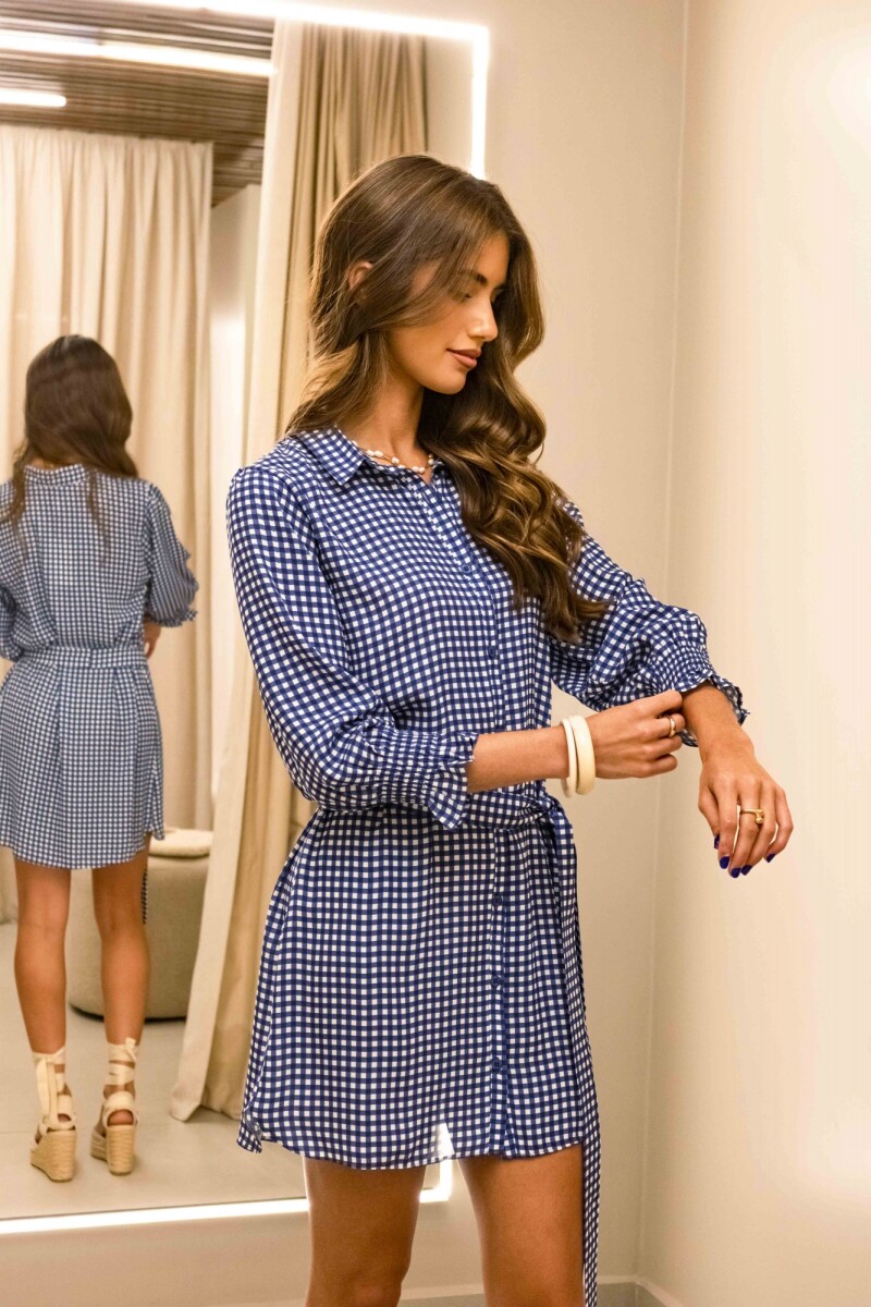 CAMISERO EMILY MINI BLUE MARINE VICHY CAMISERO EMILY MINI BLUE MARINE VICHY