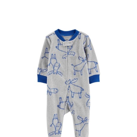 Pijama Carters 1 Pz con Pie Alce Micropolar GRIS