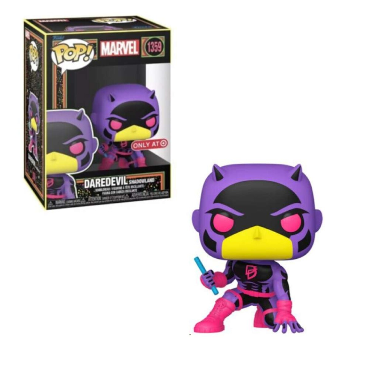 Daredevil Marvel - [Exclusivo - Black Light Glow] - 1359 