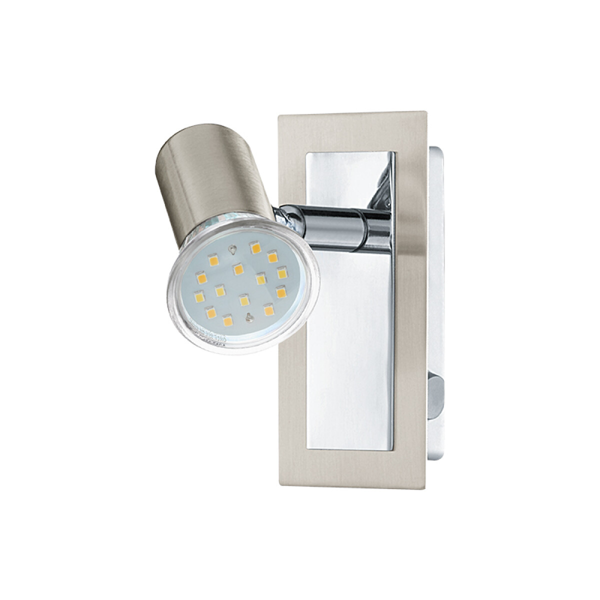 Spot de pared c/interruptor níquel cromo ROTTELO - EG3204 