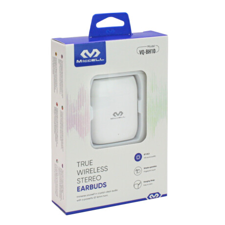 Auriculares Tws Miccel VQ-BH10 Bluetooth BLANCO