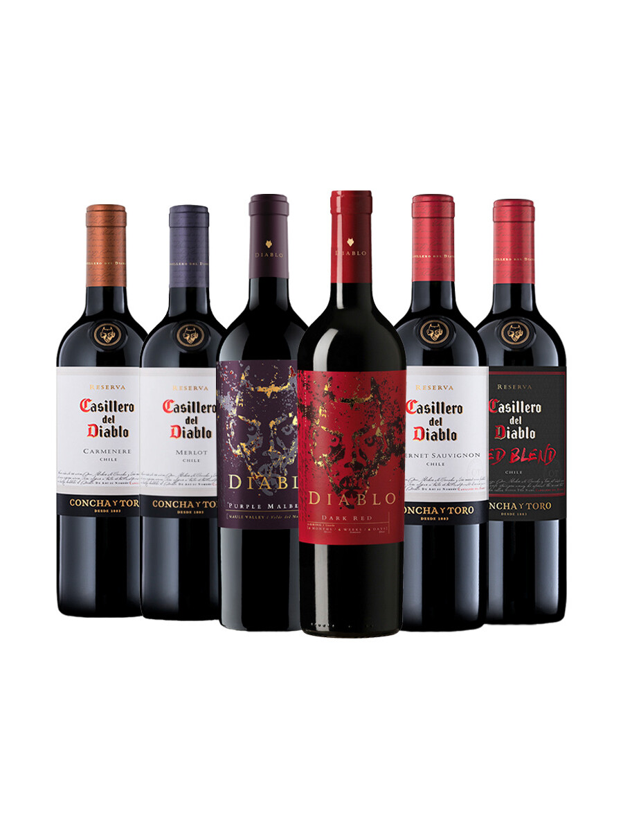 Pack Bacán Favoritos del año: Casillero del Diablo x6 vinos Pack Bacán Favoritos del año: Casillero del Diablo x6 vinos