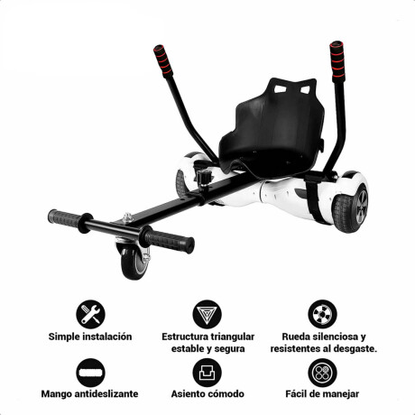 Hoverboard Patineta Eléctrica + Silla Música Luces 3