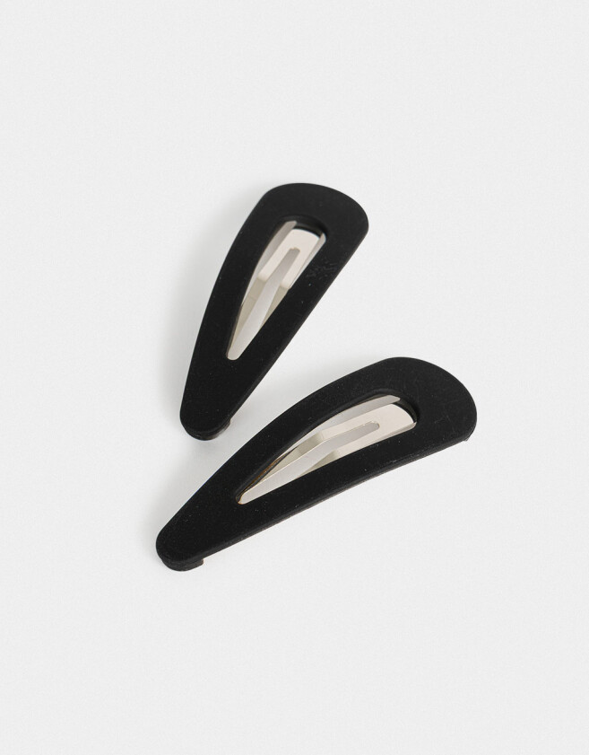 Hebillas Tic Tac Set por 2 Set De Hebillas Tic Tac - Negro