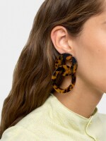 Pendientes Entrelazados Efecto Carey multicolor