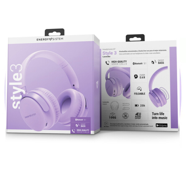 Auricular Energy Sistem Style 3 VIOLETA