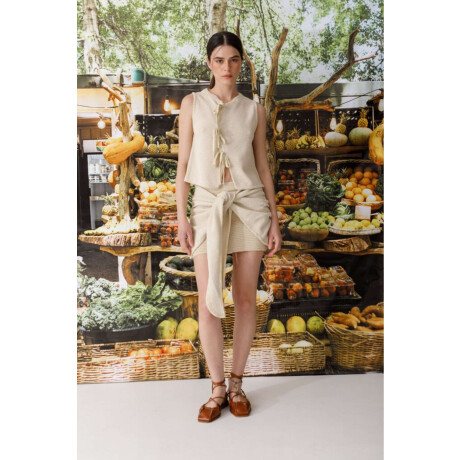 Falda Lazo Knit Crudo