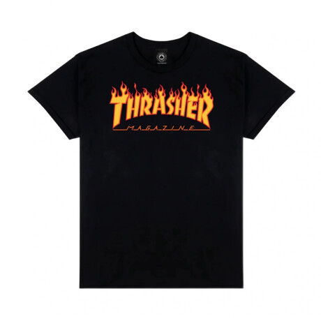 Remera Thrasher Juvenil Flame Logo - Negro Remera Thrasher Juvenil Flame Logo - Negro