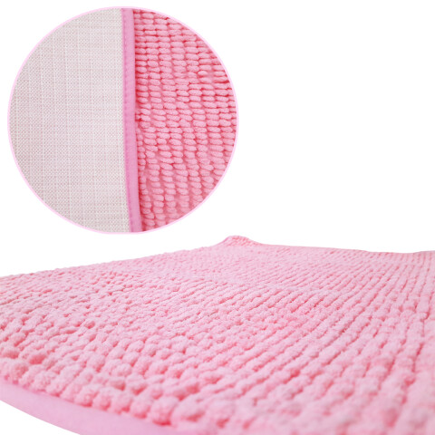 Alfombra peludita color rosado 38*58 cm Alfombra Peludita Color Rosado 38*58 Cm