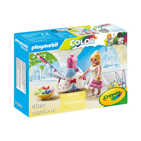 Diseñadora de Moda para Pintar Playmobil 40 Piezas U
