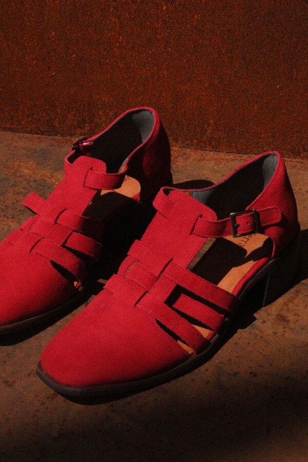 Sandalia Mallorquina Rojo