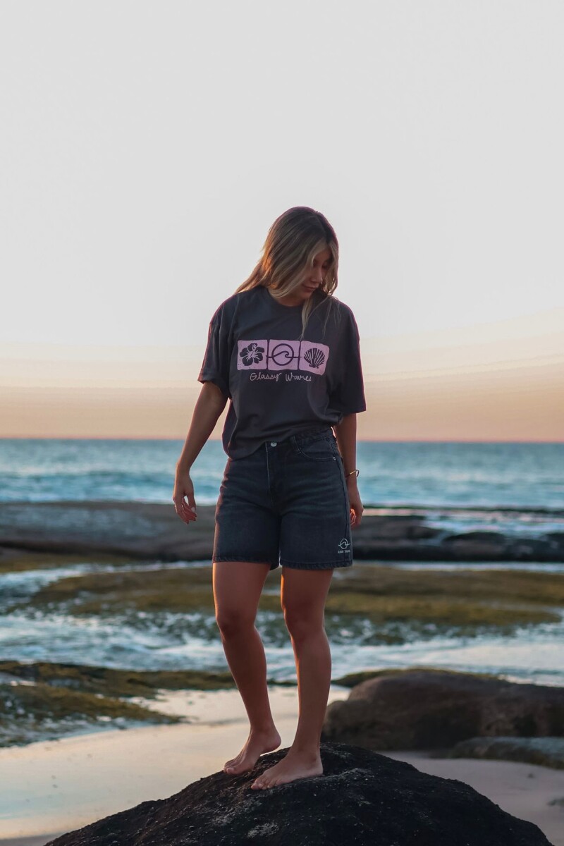 Short Denim Boarder / Negro U