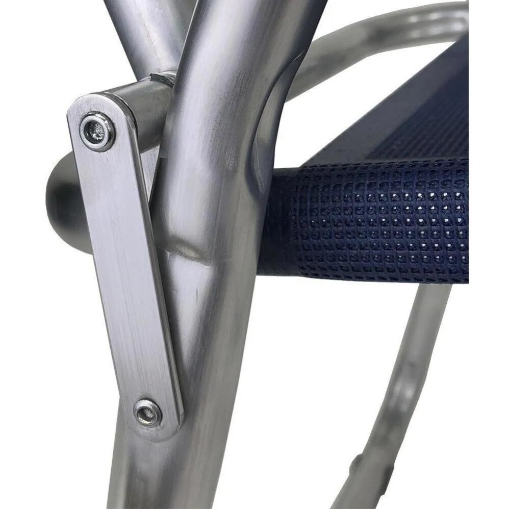 Reposera Baja en aluminio c/posiciones Baño de Sol Clasic GRIS