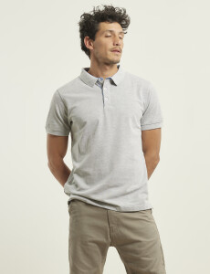520151REMERA HARRINGTON LABEL Gris Medio
