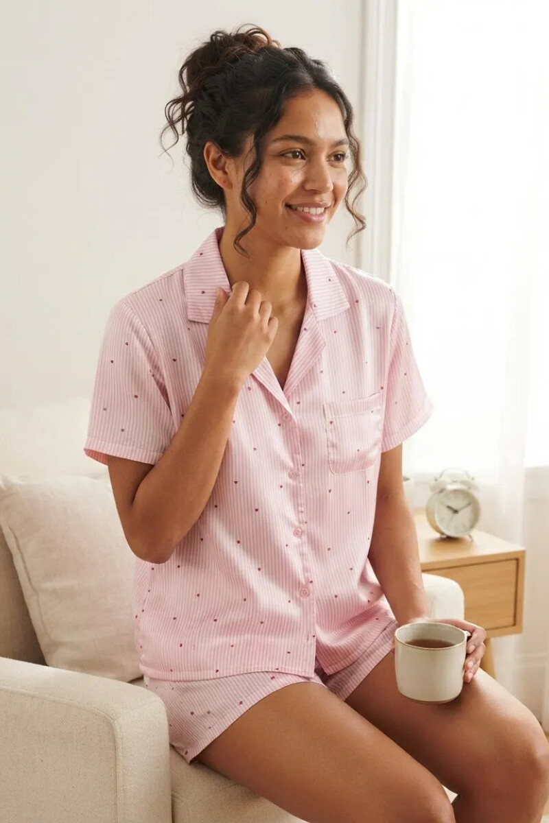 Set Pijama Oreiro Rosado