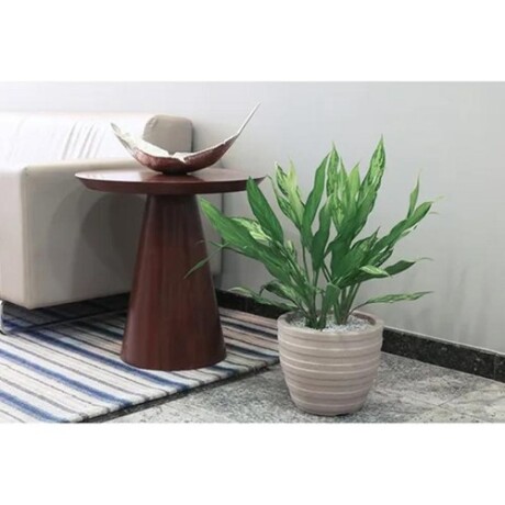 Maceta Inca Tramontina 24cm plástico resistente Símil Mármol