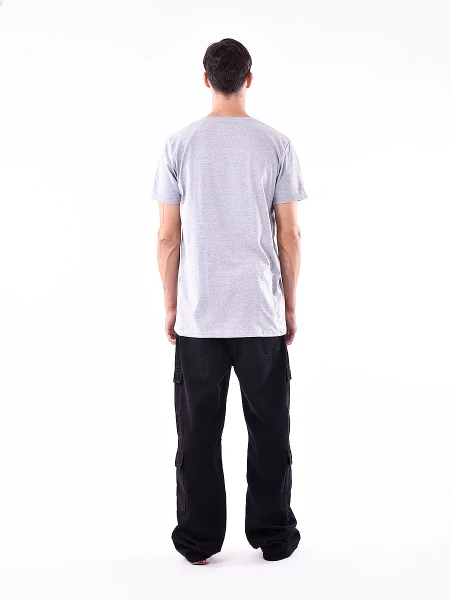 REMERA ENGINE GRIS MELANGE M