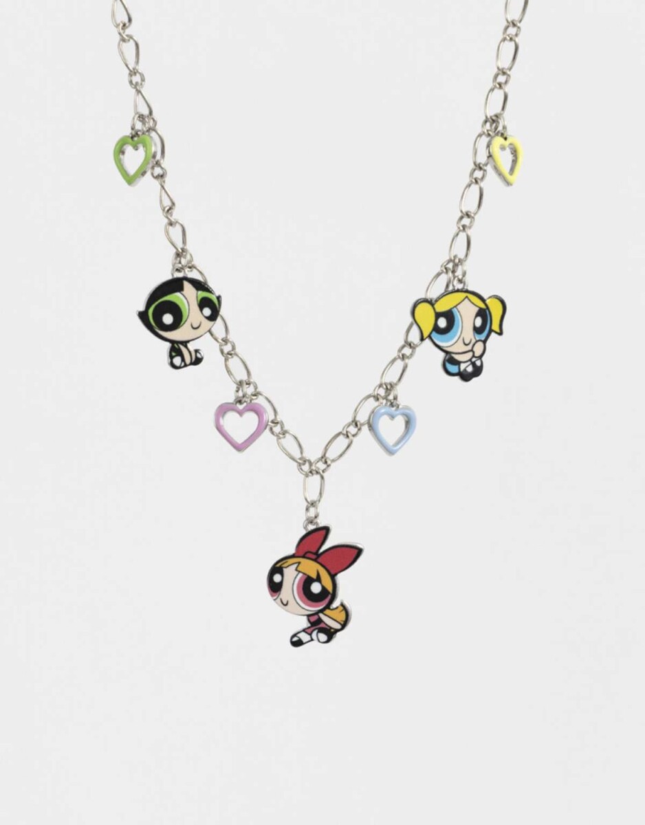 Collar Multicharm ''chicas Superpoderosas'' - Combinacion Multicolor 