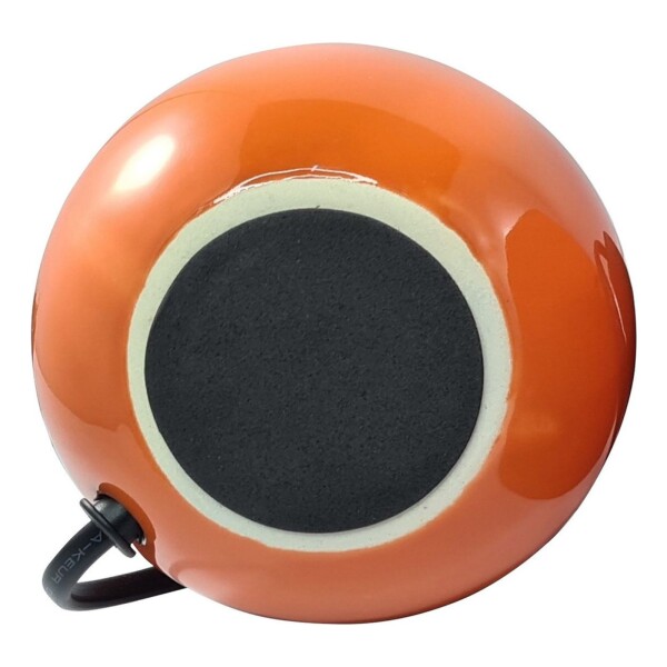 Lampara Portatil Cerámica Mesa Escritorio Luz Calidad Color Variante Naranja