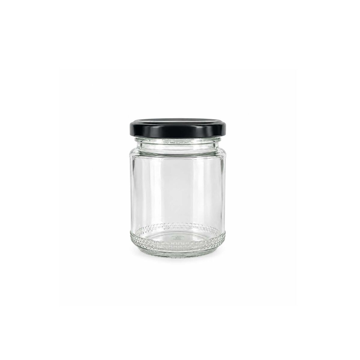 Frasco de vidrio con tapa metal 150 ml PRISMA 