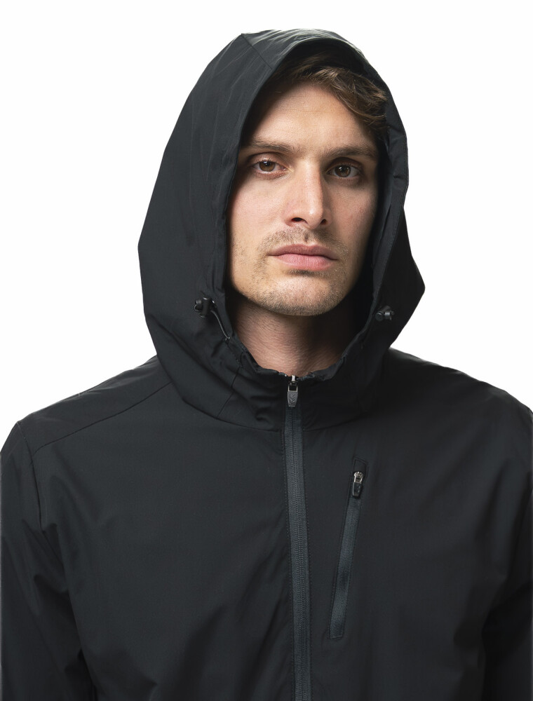 Campera con capucha Forum Negro