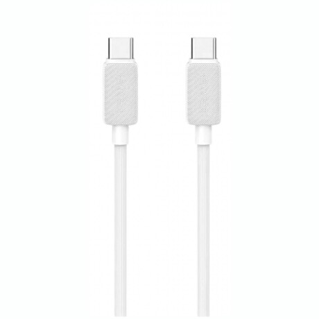 Cable USB-C A USB-C USAMS Longitud 1M - Blanco Cable USB-C A USB-C USAMS Longitud 1M - Blanco