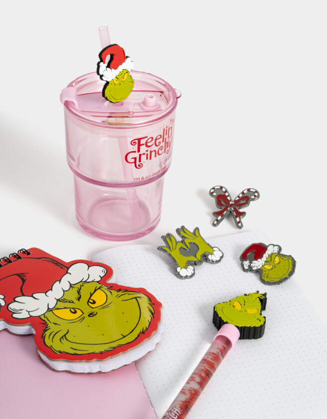 Deco Infantil Vaso De Vidrio "grinch" - Combinacion Multicolor