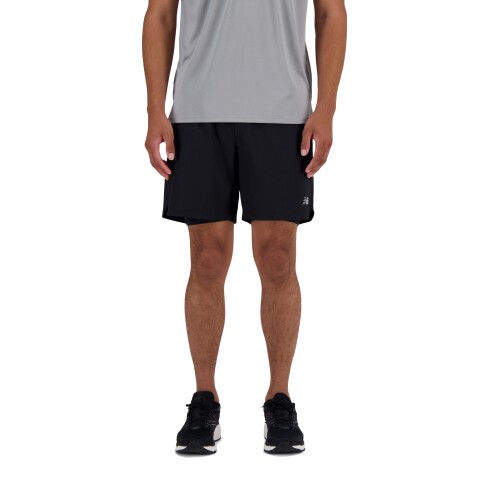 Short New Balance de Hombre - 7 INCH LINED - MS41288BK BLACK