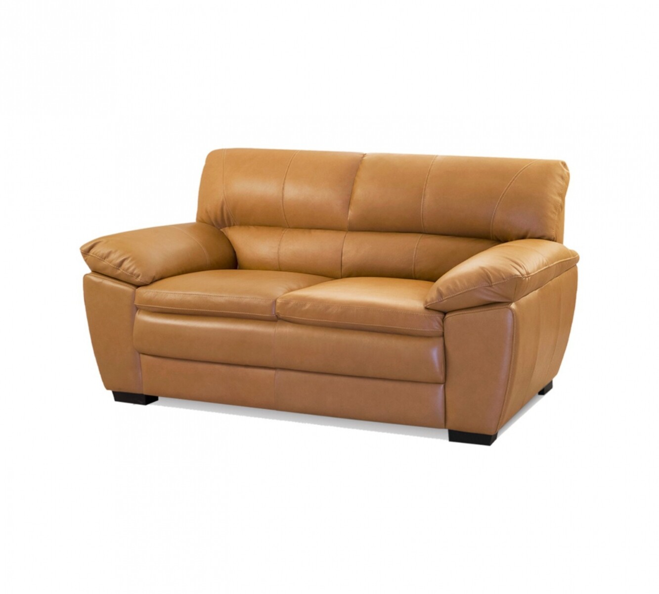 Sillón 100% Cuero - 2 Cuerpos Premium - Camel 