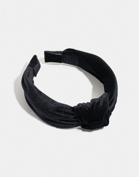 Vinchas Rígidas Liso Vincha De Velvet - Negro